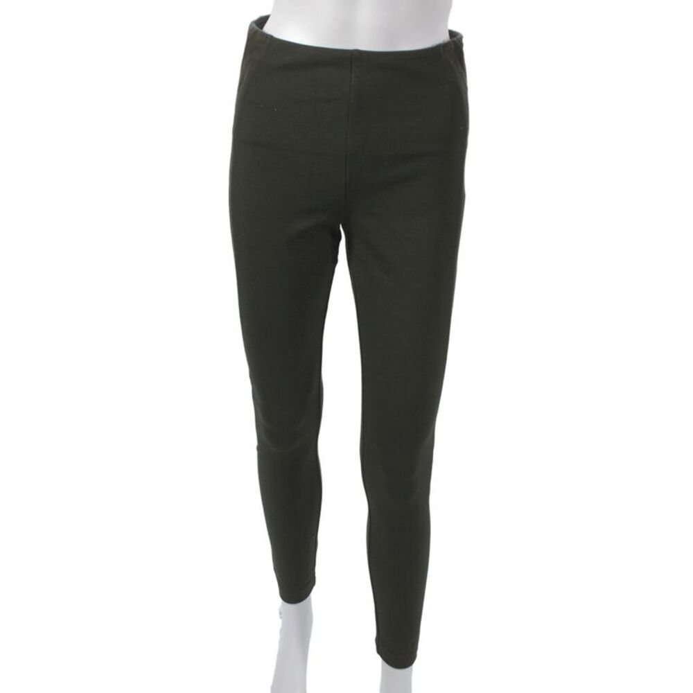 Lysse Womens Ankle Leggings Green Viscose Solid Casual Size S